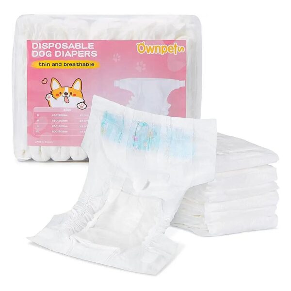 Complete Solution for Female Dog Incontinence and Training with Disposable Diapers