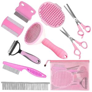 Complete with Slicker Brush, Deshedding Comb, and Grooming Comb for Dogs and Cats