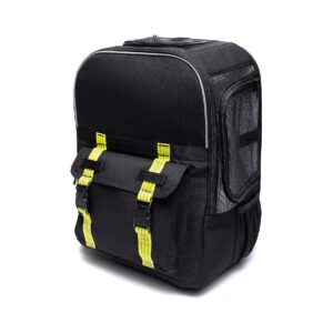 Compliant Pet Backpack for Small Dogs and Cats up to 25lbs with Hidden Laptop Storage