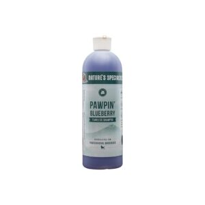 Concentrated Blueberry Face and Body Wash for Dogs, Makes up to 2 Gallons with Tap Water