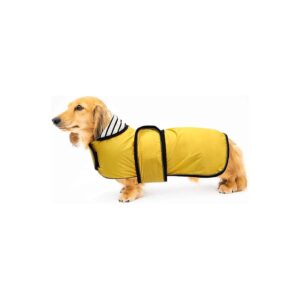 Contoured Shape Waterproof Dog Raincoat for Large Dachshunds High Breathable Quality