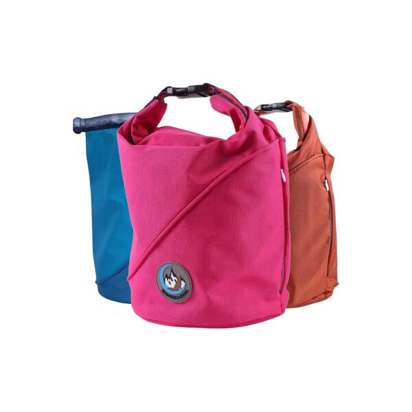 Convenient Pink Kibble Travel Bag for Dogs Holds 20 Cups of Food