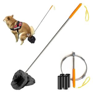 Convenient Portable Dog Pooper Scooper for Small to Large Breeds with 120 Waste Bags