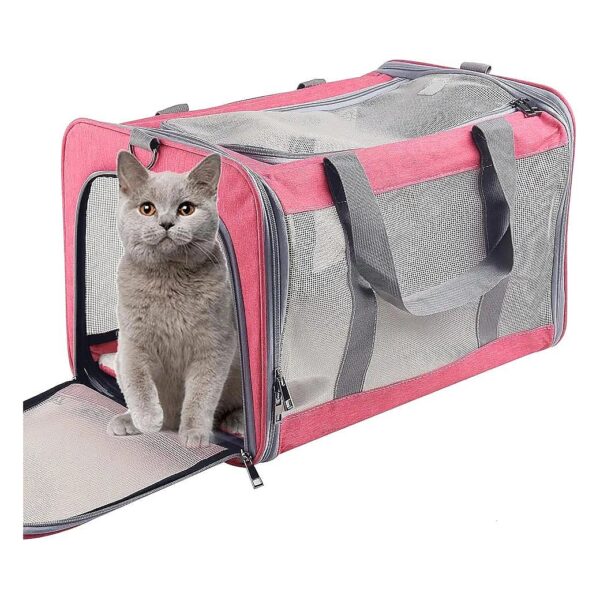 Convenient and Portable Pet Carrier for Medium to Large Cats and Dogs