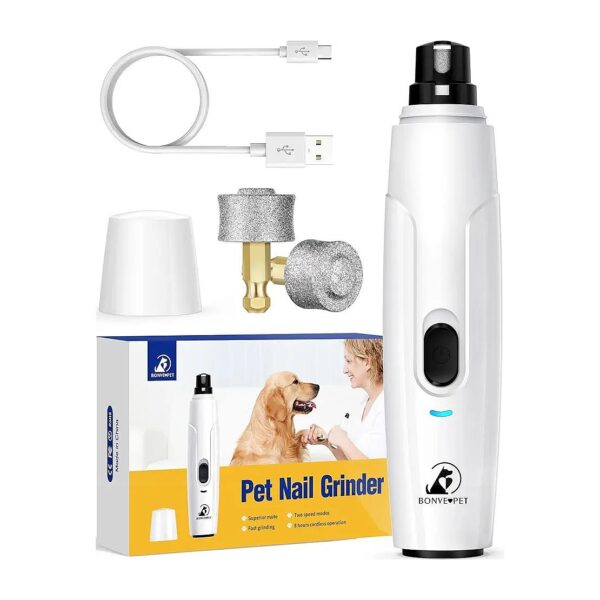 Convenient and Portable Pet Nail Care with USB Rechargeable and Long-Lasting Operation