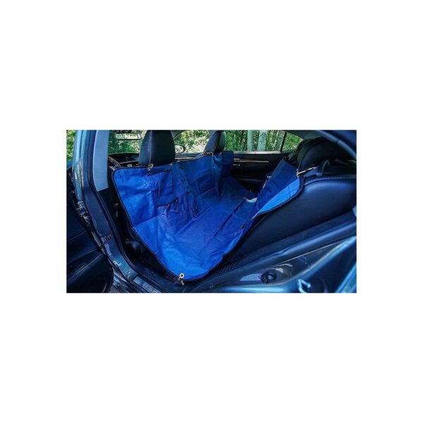 Convertible Hammock Backseat Dog Seat Cover with Heavy Duty Hooks and Oxford Material