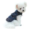 Cool Small Dog Denim Cowboy Vest Coat with Leash Ring for Chihuahua Pomeranian Yorkie