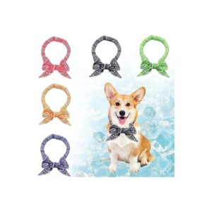 Cool Your Dog Down with 5 Pack Dog Cooling Bandanas for Summer