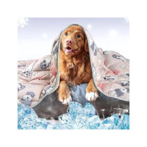 Cooling Dog Blanket with Gentle Cooling for Large and Small Pets