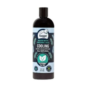 Cooling Tea Tree Organic Dog Shampoo for Skin Conditions and Hot Spots