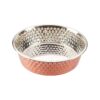 Copper Honeycomb Dog Dish 3Qt for Dry and Wet Food