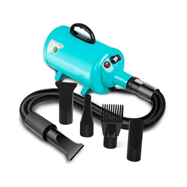 Corded Electric Dog Dryer with 2800W Power and Multiple Nozzle Options