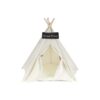 Cotton Canvas Pet Teepee Bed with Pine Poles and Blackboard for Small Dogs and Cats