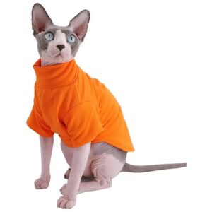 Cotton Cat T-Shirts with Sleeves for Hairless Cats and Small Dogs