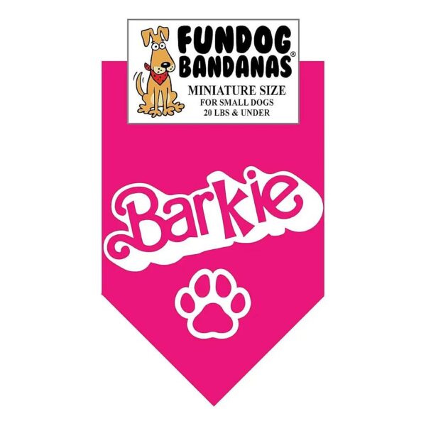 Cotton Dog Bandana for Small Dogs Less Than 20 Pounds in Barbie Style