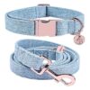 Cotton Dog Collars with Durable Metal Buckles for Small Medium Large Breed Dogs