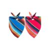 Cotton Pet Bandanas with Vibrant Colorful Stripes for Cat Dog Costume Accessories