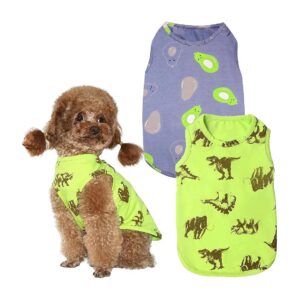 Cotton Pet Cat Outfits Tank Tops Small Size Dogs Cool Quick Dry Shirts