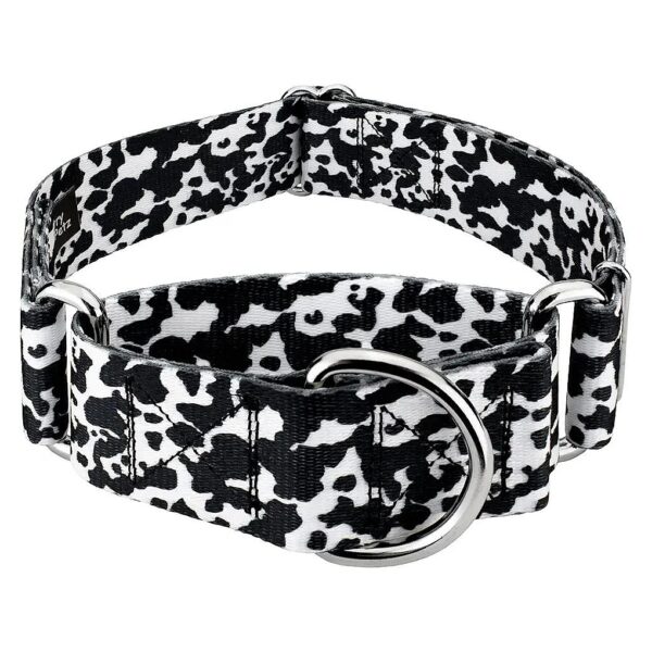 Country Animal Print Dog Collar with 7 Wild Designs for Medium Dogs