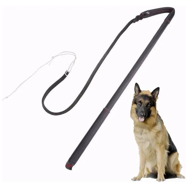 Cowhide Dog Teaser Wand for Dog Training and Educational Tools