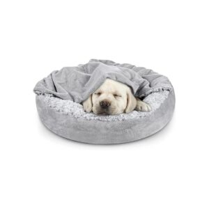 Cozy Cuddler Pet Bed for Small Pets, Featuring Hood, Blanket, and Non-Slip Bottom