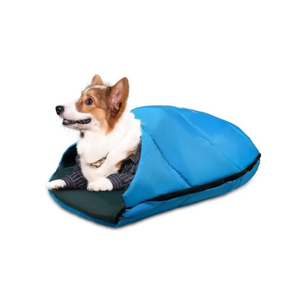 Cozy Dog Sleeping Bag for Small Dogs and Cats, Washable and Packable Pet Bed