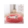 Cozy Faux Fur Donut Cat Bed for Indoor Cats and Small Dogs up to 25 lbs