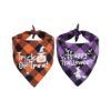 Cozy Halloween Bandanas for Large Dogs, Soft Cotton Fabric, Classic Plaid Design