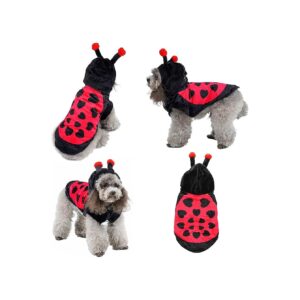 Cozy Ladybug Ladybug Dog and Cat Costume for Holiday Parties