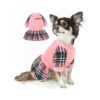 Cozy Light Fleece Dog Clothes for Small Dogs Girl Winter Dog Dresses