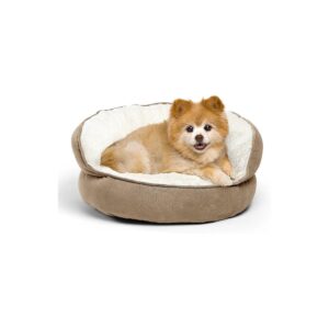 Cozy Orthopedic Relief Dog Bed with High Walls and Soft Virgin Fibers for Small Pets