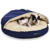 Cozy Pet Bed for Dogs with Plush Faux Sherpa Fleece and Microfiber