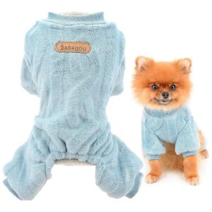 Cozy Pet Fleece Sweater Jumpsuit for Everyday Wear Indoor or Outdoor Use