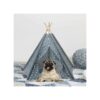 Cozy Pet Teepee House for Small Dogs Cats Rabbits Ferrets and Guinea Pigs