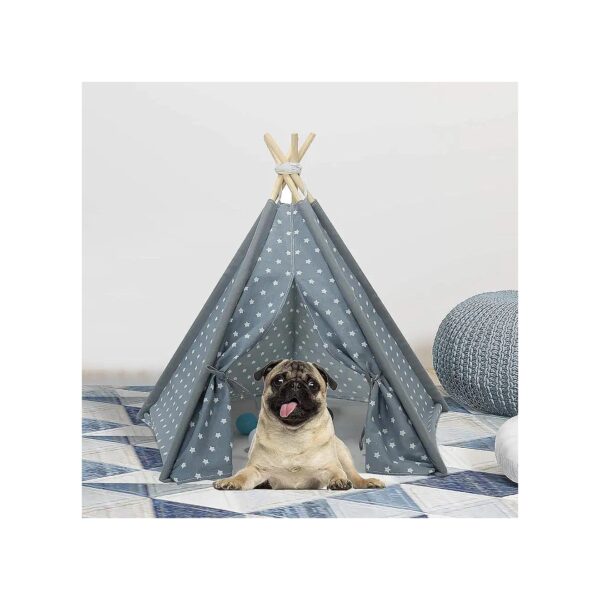 Cozy Pet Teepee House for Small Dogs Cats Rabbits Ferrets and Guinea Pigs