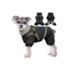 Cozy Pet Winter Coat with Adjustable Neck and Chest Buckles and Reflective Elements