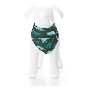 Cozy Pom-Pom Print Pet Bandana for Small Dogs, Machine Washable