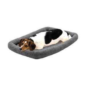 Cozy Sherpa Fleece Crate Bed for Medium Small Dogs and Cats with Easy Machine Wash