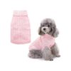 Cozy Turn-Down Collar Dog Sweater for Cats and Small Breed Dogs Winter Wear