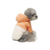 Cozy Warm Hoodie Pet Clothes for Small Dogs with Windproof Outer Fabric and Cotton Lining