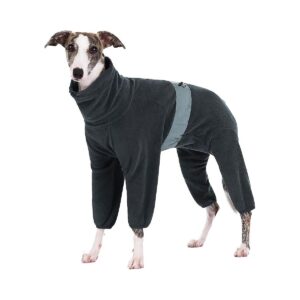 Cozy Warm Polar Fleece Dog Winter Jacket with Drawstring for Medium Large Dogs