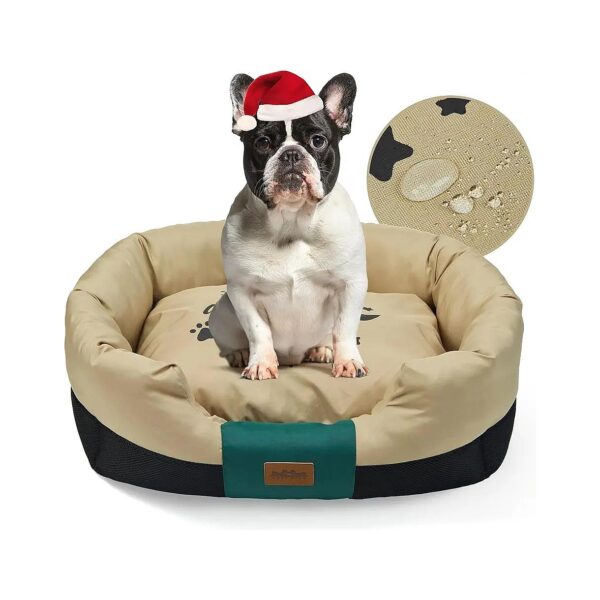 Cozy Waterproof Dog Cat Bed for Medium Size Dogs - Anti-Slip and Water-Resistant Design