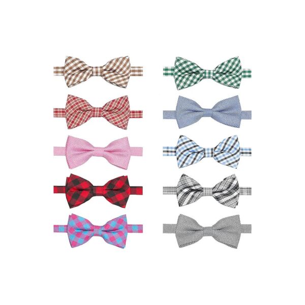 Cozy and Fashionable Plaid Bow Ties for Cats and Small to Large Dogs