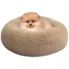 Cozy and Fluffy Plush Pet Bed for Small Puppies and Kittens with Easy to Clean Design