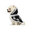 Cozy and Stylish Small Black Dog Warm Clothes and Tercel Pattern Cape for Halloween