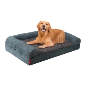 Cozy and Supportive Dog Bed for Extra Large Dogs with Memory Foam Egg Technology