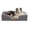 CozyLux Orthopedic Dog Bed with Waterproof and Washable Features for Large Breeds Grey