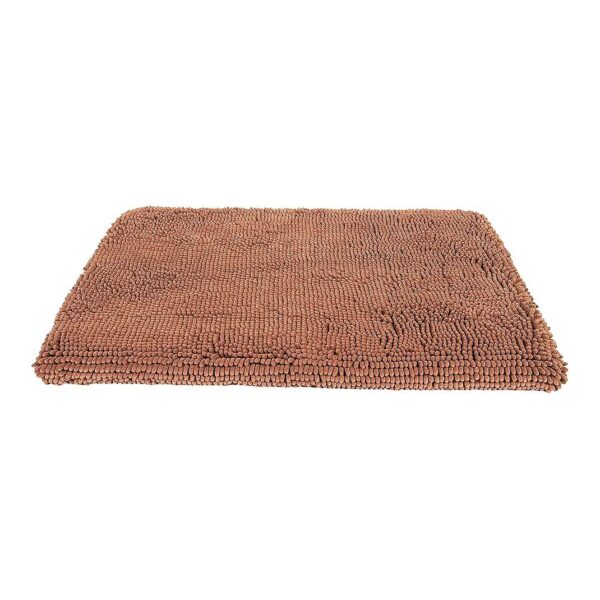 Crate Friendly Microfiber Cushion Pad for Large Breed Dogs Brown 23x36