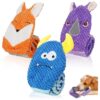 Crinkle and Squeaky Dog Toys for Aggressive Chewers and Busy Puppies