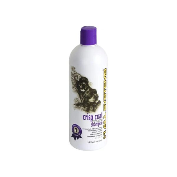 Crisp Coat Texturizing Shampoo with Eucalyptus, Rosemary, and Mint for Hard Coated Dogs